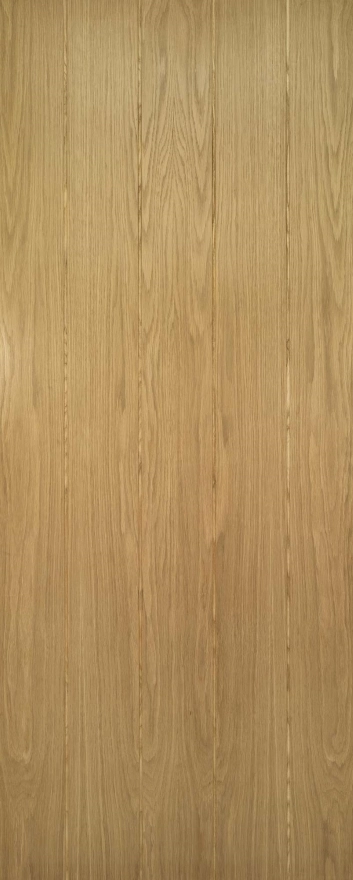 Galway Vertical Panel Oak Fire Door