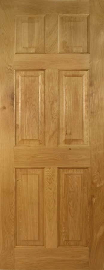 Victorian 6 Panel Solid Oak Door