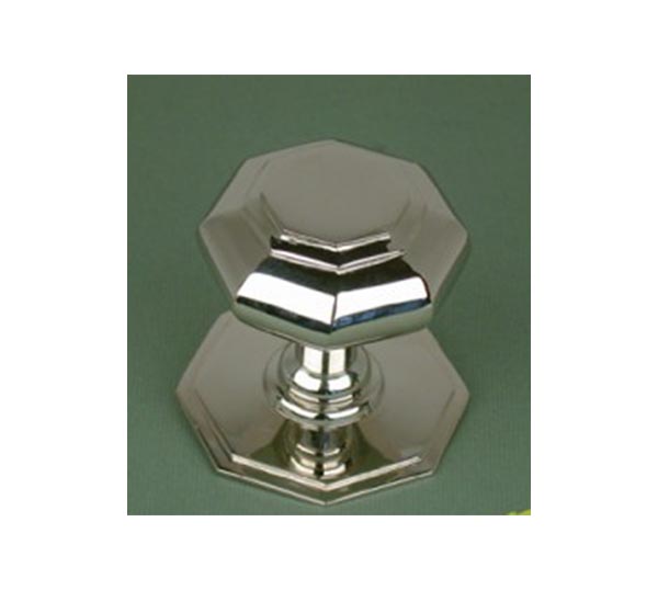 An image of Small Octagonal - Door Pull - Polished Nickel