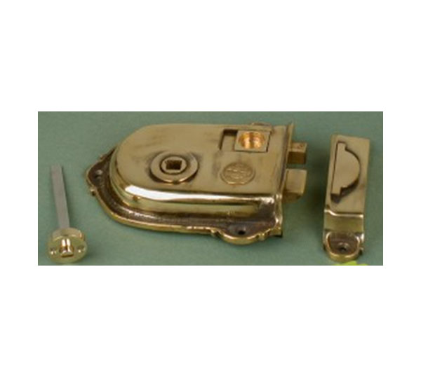 An image of Rim Latch - Cromwell - Aged Brass