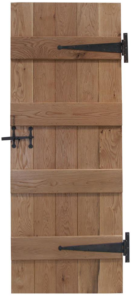 An image of Grange 4 Ledged Internal Rustic Oak Bead and Butt Door