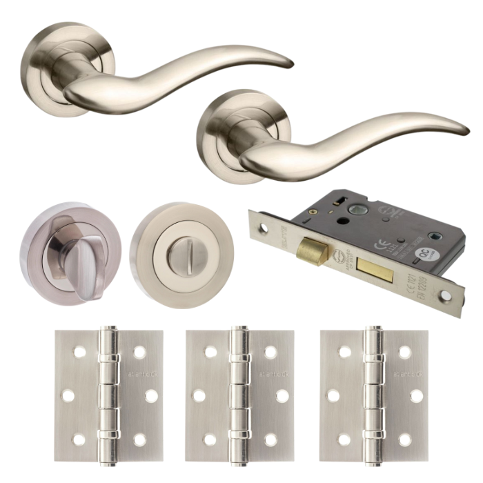 An image of Barcelona Door Lever Privacy/WC Pack (Round)