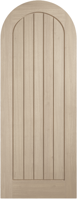 An image of Mexicano Arched Prefinished Blonde Oak Door