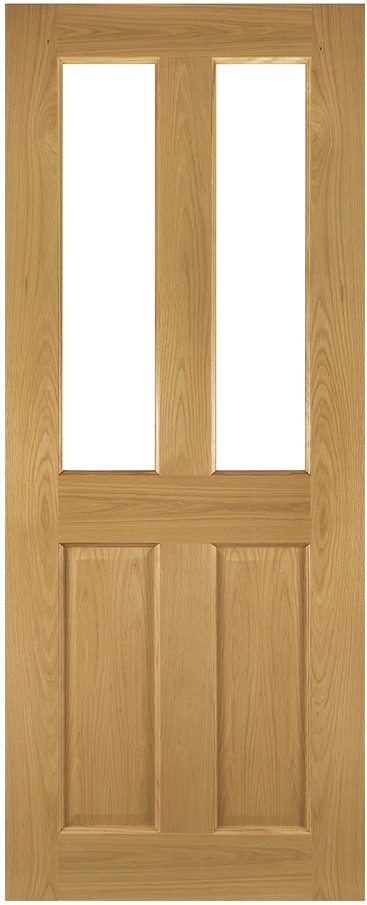 An image of Bury Prefinished Oak Glazed FD30 Fire Door