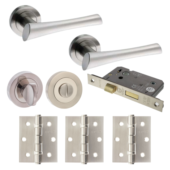 An image of Corsica Door Lever Privacy/WC Pack (Round)