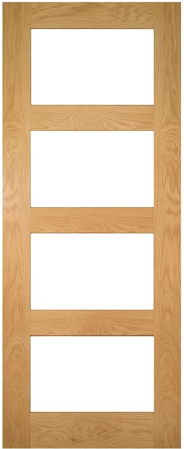 An image of Coventry Unfinished Oak Glazed FD30 Fire Door