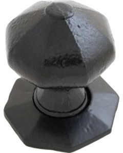 Black Beeswax Octagonal Mortice/Rim Knob Set