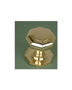 Small Octagonal - Door Pull - Polished Brass