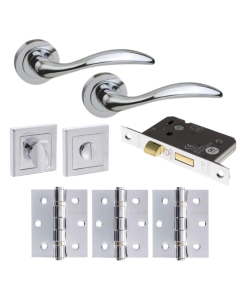 Ancon Door Lever Privacy WC pack (Square)