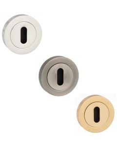 Key Escutcheon Pair On Round Rose