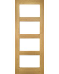 Coventry Four Panel Clear Glazed Shaker Prefinished