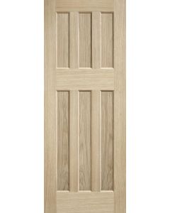 DX 60's Style Oak Veneer Internal Fire Door