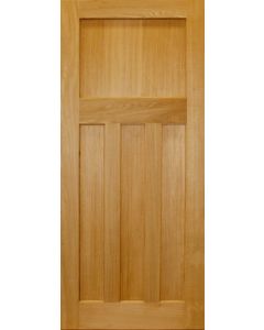1930's Style Panelled Veneer Oak Door