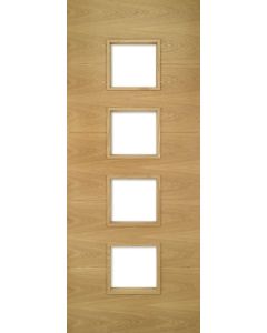 Augusta Prefinished Glazed Oak Fire Door