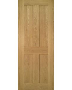 Eton 4 Flat Panel Oak Fire Door