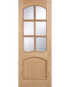 Louis Raised Moulding Glazed Oak Door