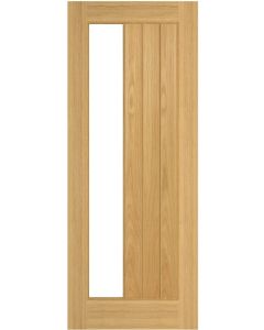 Ely Prefinished Oak 1SL Glazed FD30 Fire Door