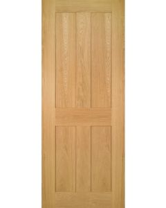 Eton 4 Flat Panel Oak Door Unfinished