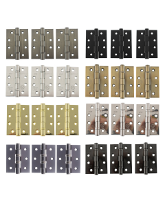 Butt Hinges Fire Rated Hinges 4" x 3" x 3mm Set of 3 various finishes