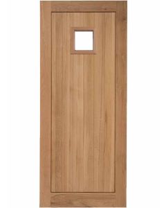 External Prefinished Suffolk Square Solid Oak Door