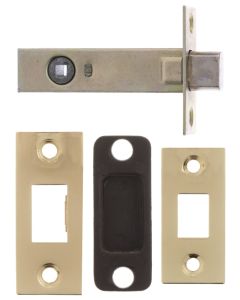 3" Internal Door Dead Bolt - Polished Brass