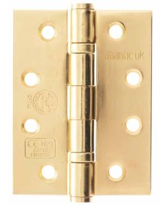 4" FD30 Rated Butt Hinge - Polished Brass