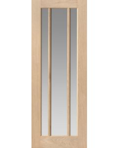 Darwin Unfinished Oak Clear Glazed Oak Door