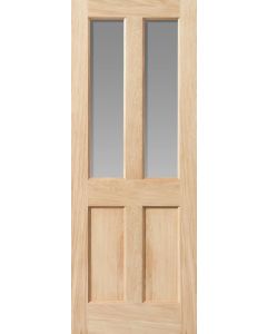 Severn Unfinished Oak Clear Glazed Internal Door