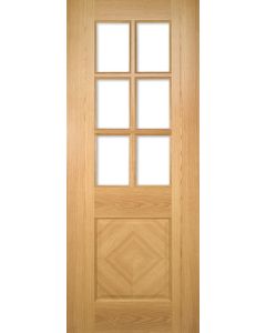 Kensington Internal Engineered Prefinished Glazed Oak Door