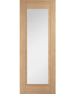 Carini 1 Light Clear Glazed Oak Interior Door