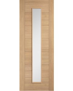 Carini Clear Long Light Prefinished Oak Door