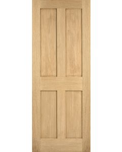 London Flat 4P Unfinished Oak FD30 Internal Fire Door