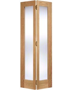 Pattern 10 Glazed Oak Bi-Fold Door