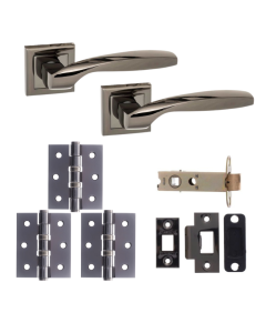 Oklahoma Door Lever - Black Nickel Pack