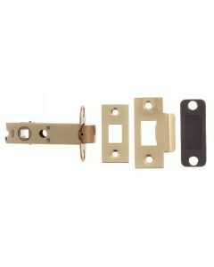 3" Heavy Duty Double Spring Internal Door Latch - Polished Brass