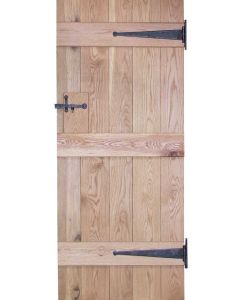 Solid Oak Rustic 3 Ledged V Groove Bespoke Barn Door