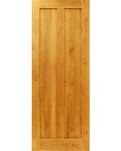 Solid Oak Two Panel Door