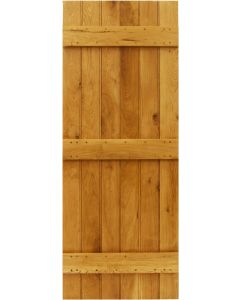 Ledge With Optional Braces Solid Oak Door - Cottage Door