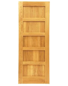 Five Panel Shaker Style Solid Oak Door