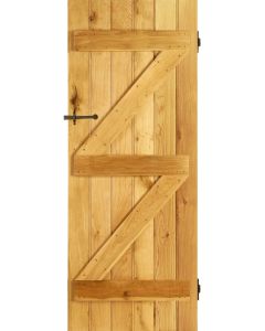 Ledge And Brace Solid Oak Door