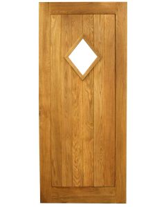 External Traditional Diamond Solid Oak Door