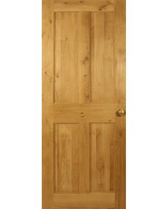 Victorian 4 Flat Panel Solid Oak Door