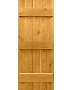 Solid Oak V-Groove Barn Door