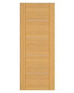 Valencia Prefinished Oak FD30 Fire Door facing forward