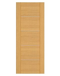 Valencia Prefinished Oak FD30 Fire Door facing forward