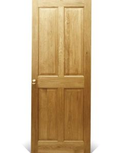 Solid Oak Victorian 4 Panel Door