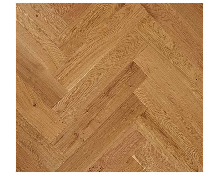 Herringbone Multi-Ply Oak Flooring - 15/4x120x600mm (1.152m/Pack) - Burghley