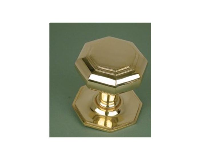 Small Octagonal - Door Pull - Polished Brass