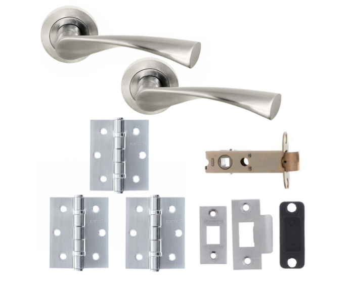 Colorado Door Lever - Satin Chrome Pack