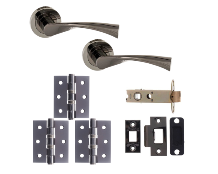 Colorado Door Lever - Black Nickel Pack